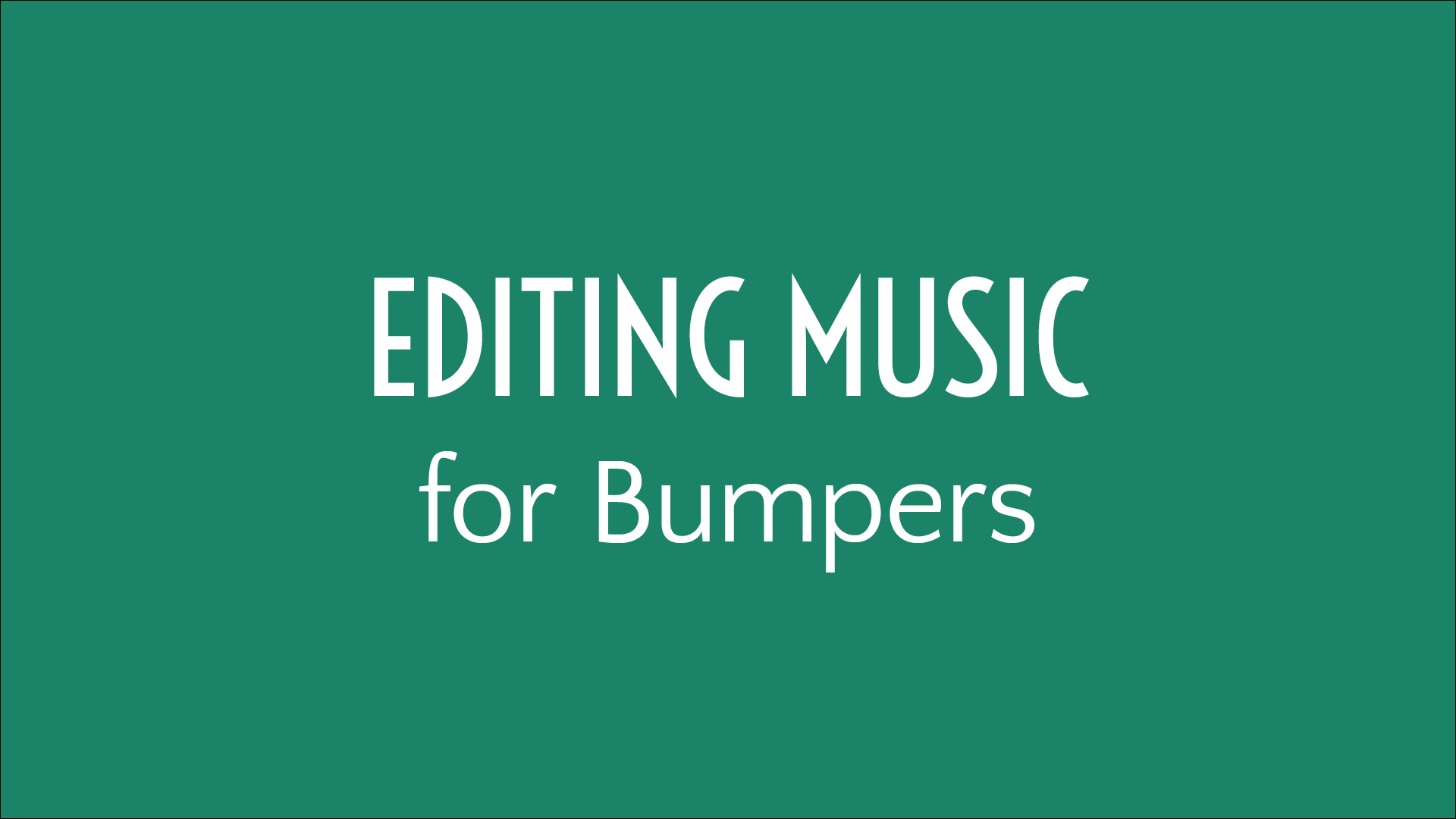 How to Edit Music Down for Bumpers - Podcasters' Society